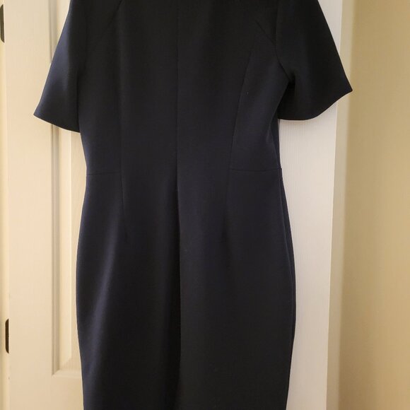 Badgley Mischka Formal Navy Blue Dress Size 14 - Picture 2 of 6